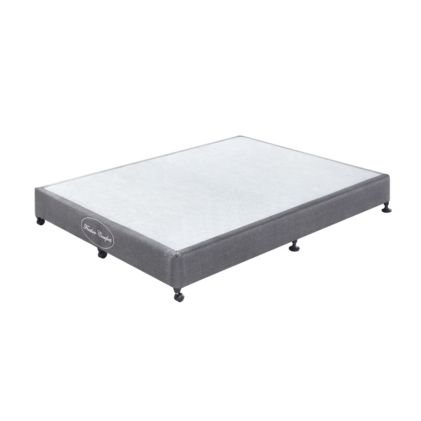 Wooden Mattress Base Ensemble Solid Slat With Removable Cover