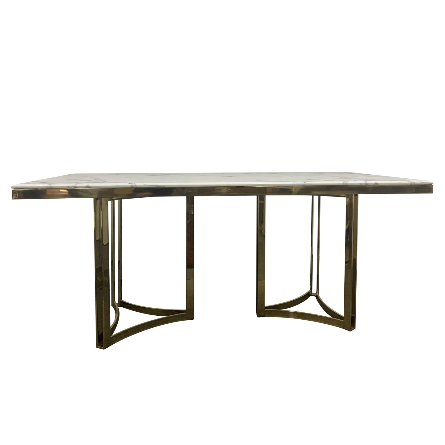 Fancy Dining Table Stainless Gold Frame & Top Marble in Multiple Colour