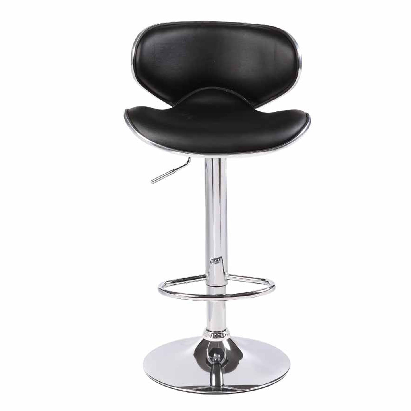 Bala 2X PU Leather Mid High Back Rest Crome Base Gas Lift Bar Stools