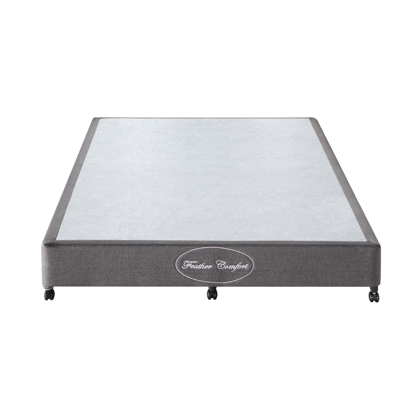 Wooden Mattress Base Ensemble Solid Slat With Removable Cover