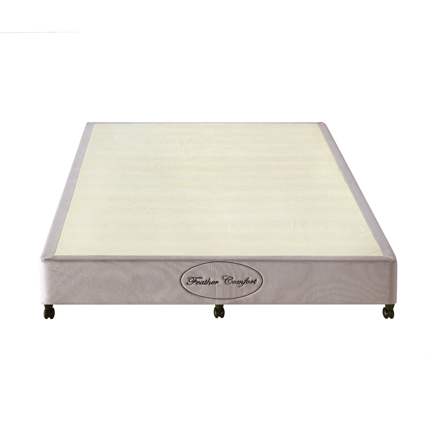 Wooden Mattress Base Ensemble Solid Slat With Removable Cover