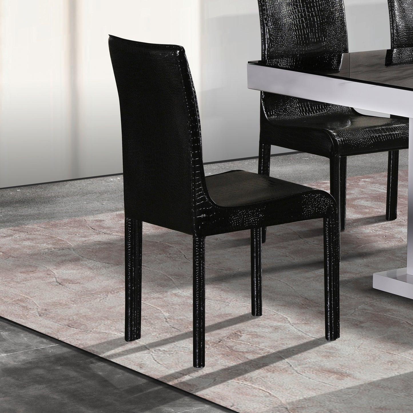Espresso 2X Dining Chair Leatherette Seat Pad In Multiple Colour