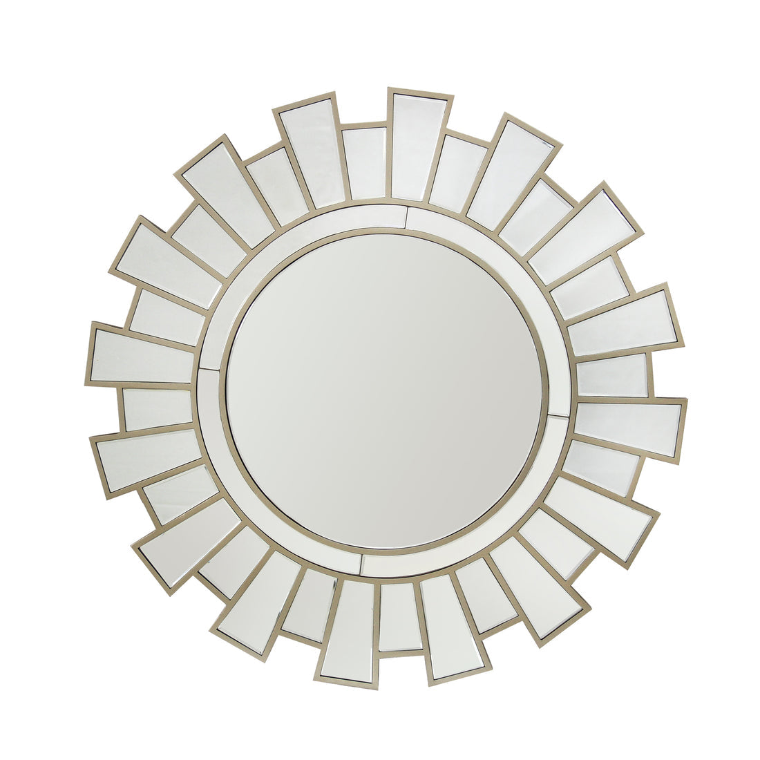 Versatile Decorative Wall Mirror with Glass Construction