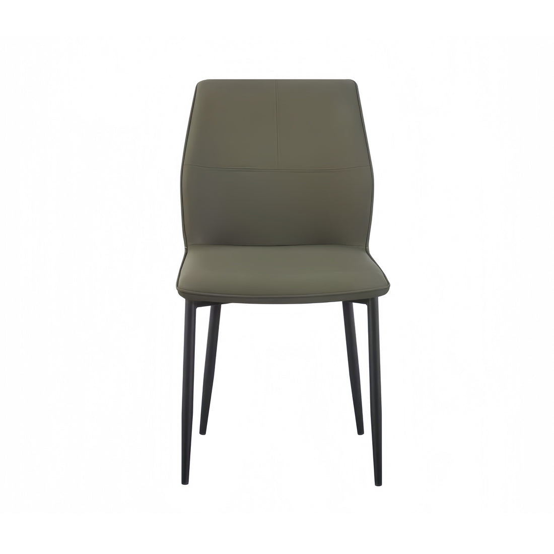 Billy 6x Dining Chair Faux Leather Upholstered Seat Powder Coated Iron Legs