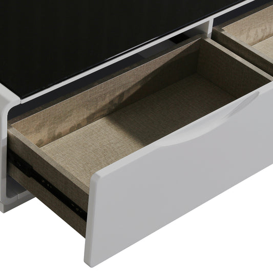 Metro Black and white Colour Gorgeous Glossy TV Cabinet