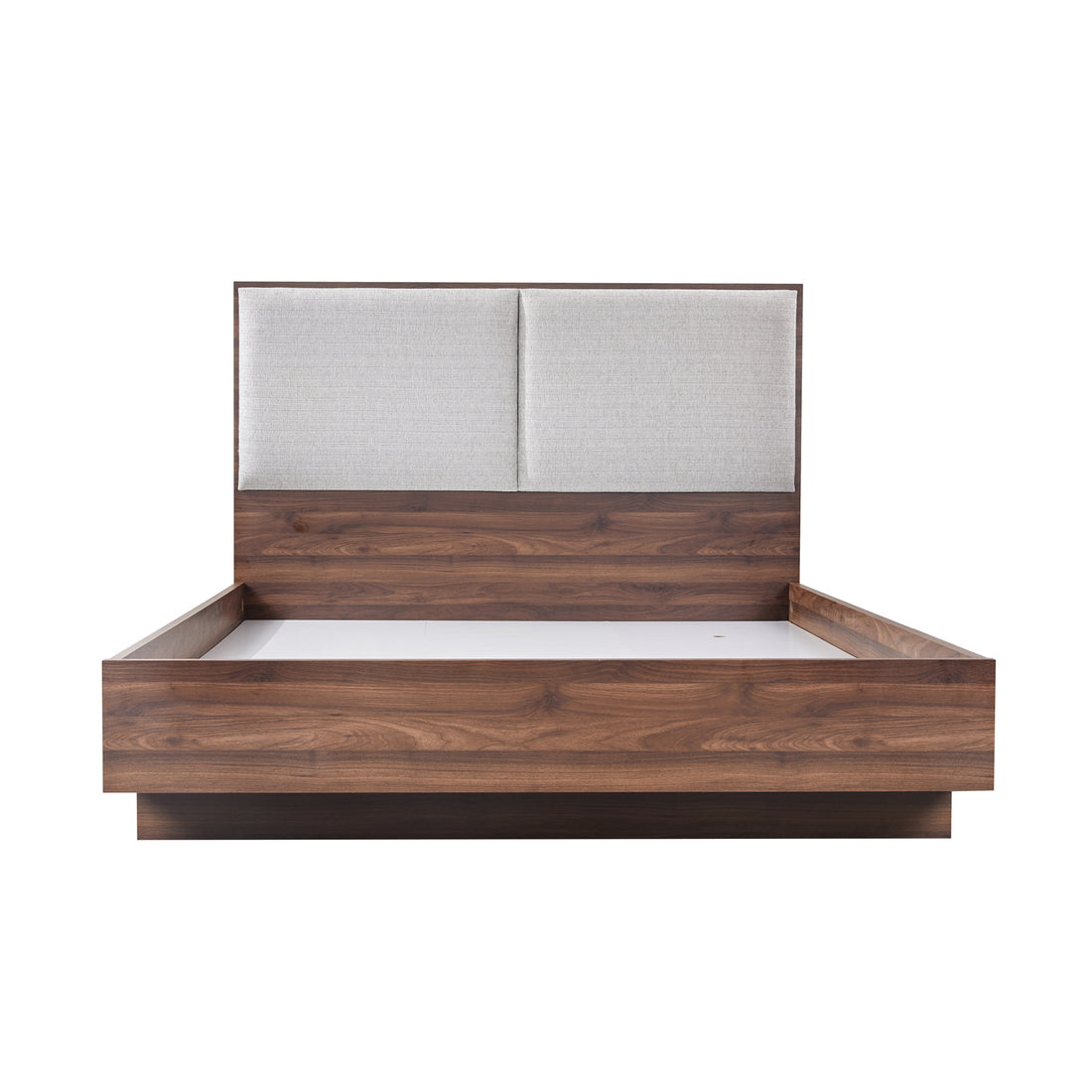Myles MDF Bed Frame Fabric Upholstered Headboard Foam Padding
