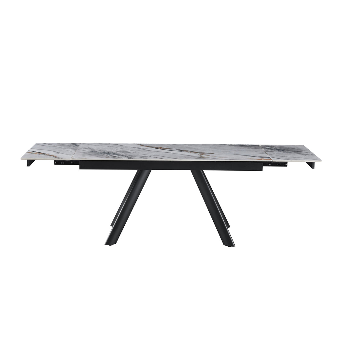 Lena Sintered Stone Top Sturdy Feet Powder Coating Dining Table