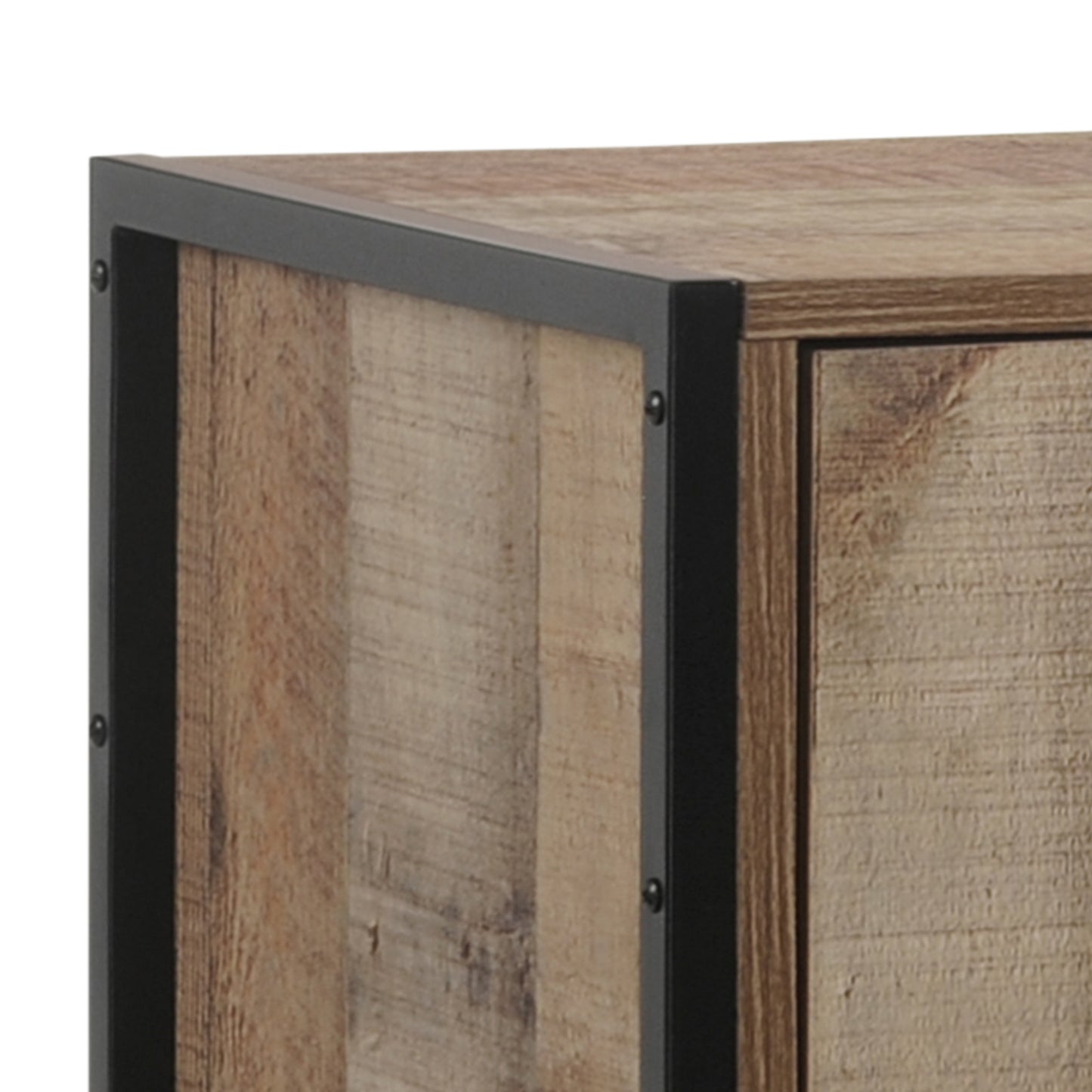 Mascot 2 Drawers Storage Particle Board Constructed TV Cabinet in Oak Colour