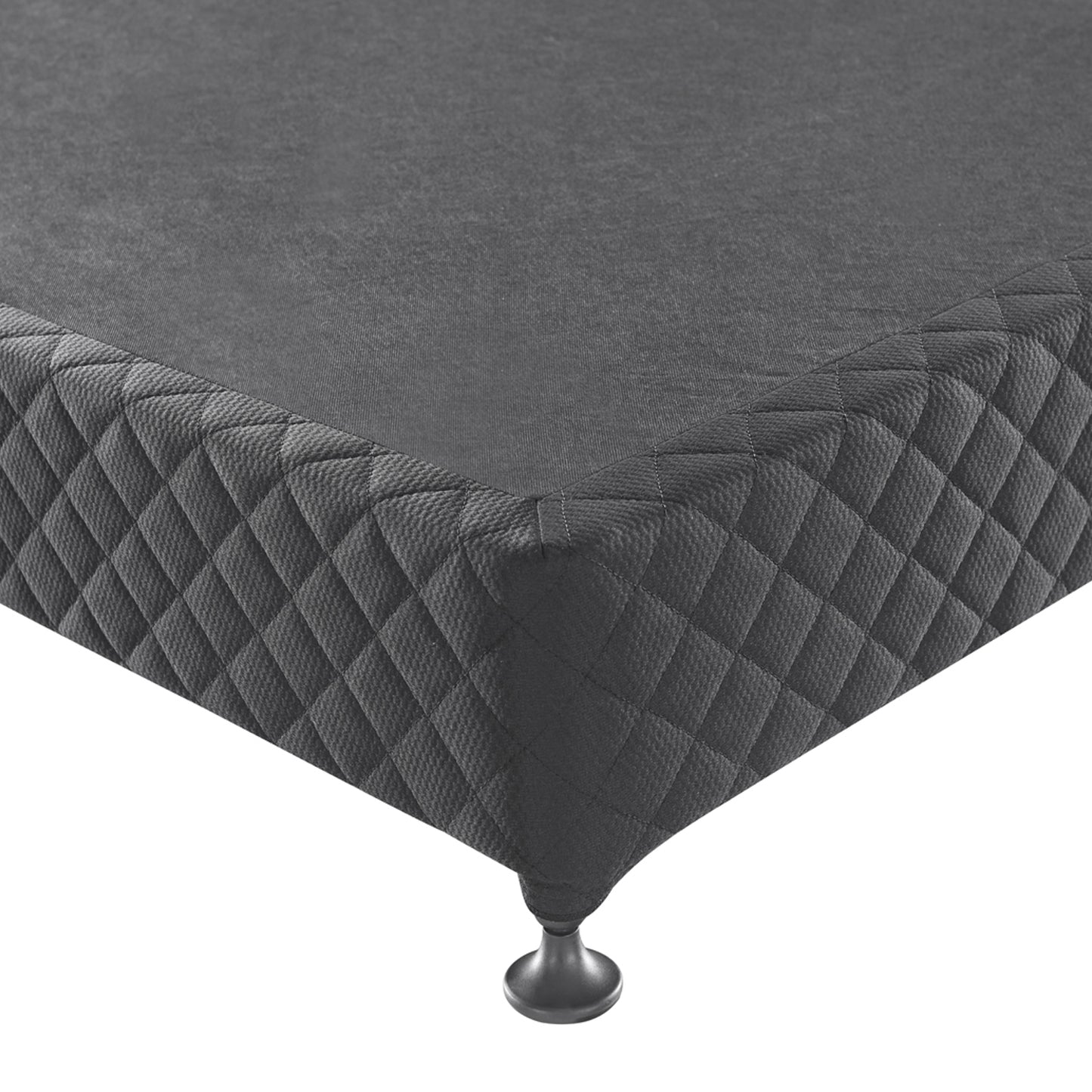 Wooden Mattress Base Ensemble Solid Slat With Removable Cover