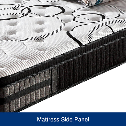 Knitted Fabric Pocket Coil 34.5 cm Cloud Gel Mattress