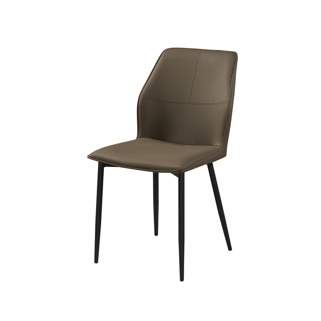 Billy 6x Dining Chair Faux Leather Upholstered Seat Powder Coated Iron Legs