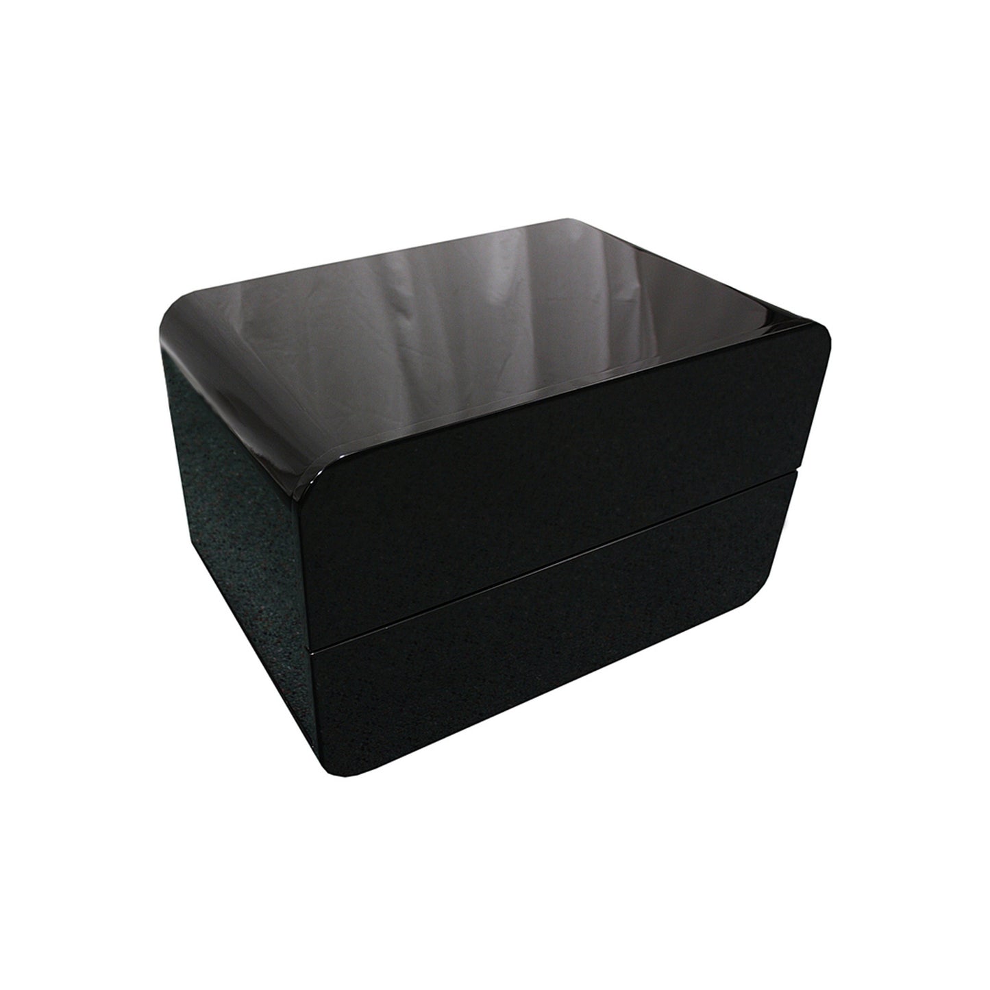 Prado Gloss MDF Black Bedside Table