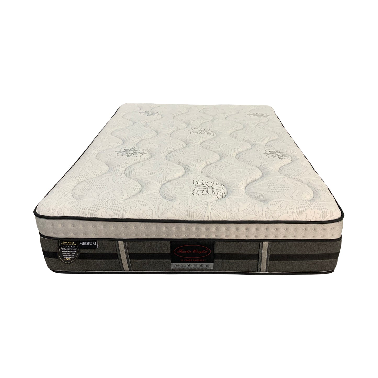 Sarman Deep Quilting Gel Memory Foam 5 Zone Pocket Coil Knitted Fabric Queen Mattress