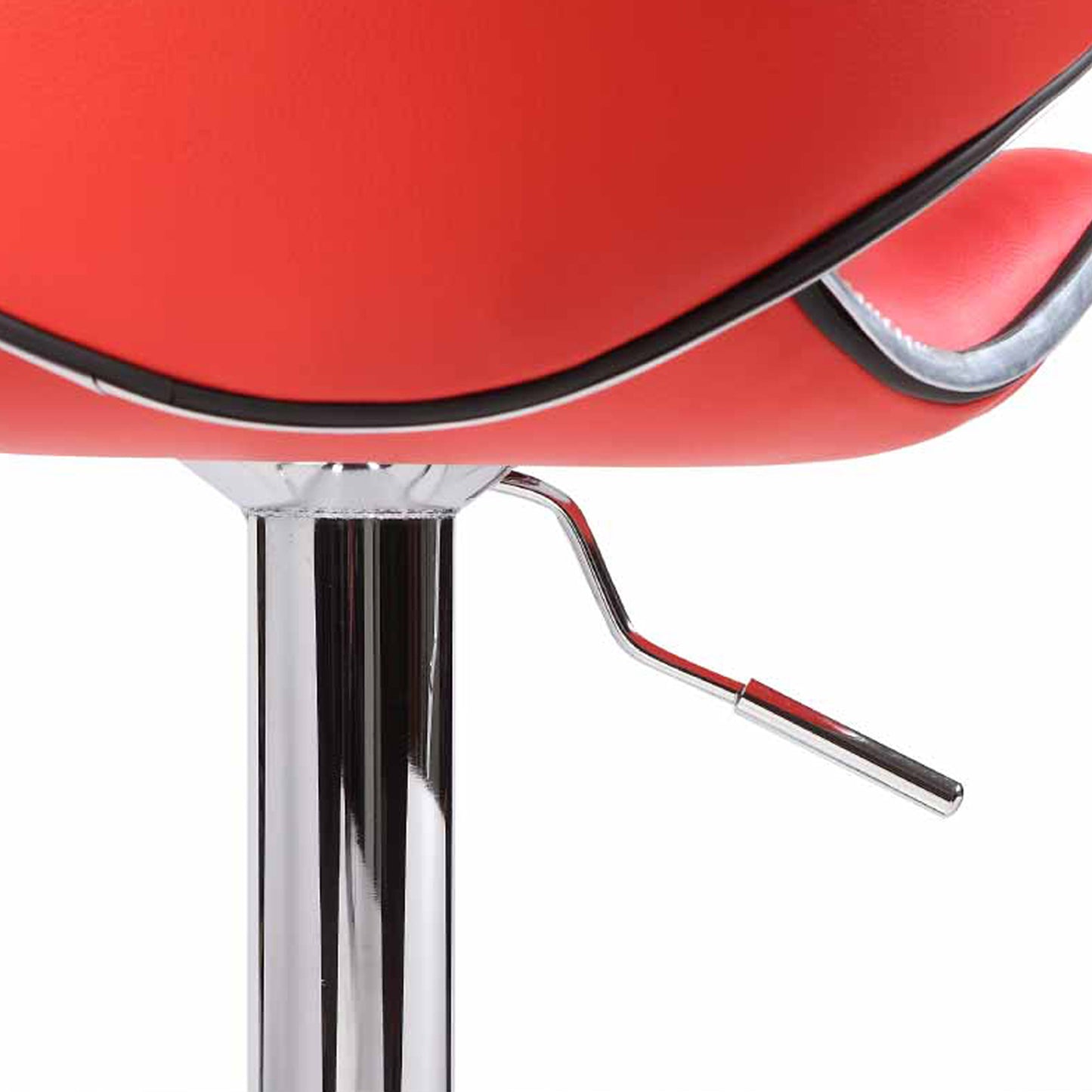Bala 2X PU Leather Mid High Back Rest Crome Base Gas Lift Bar Stools