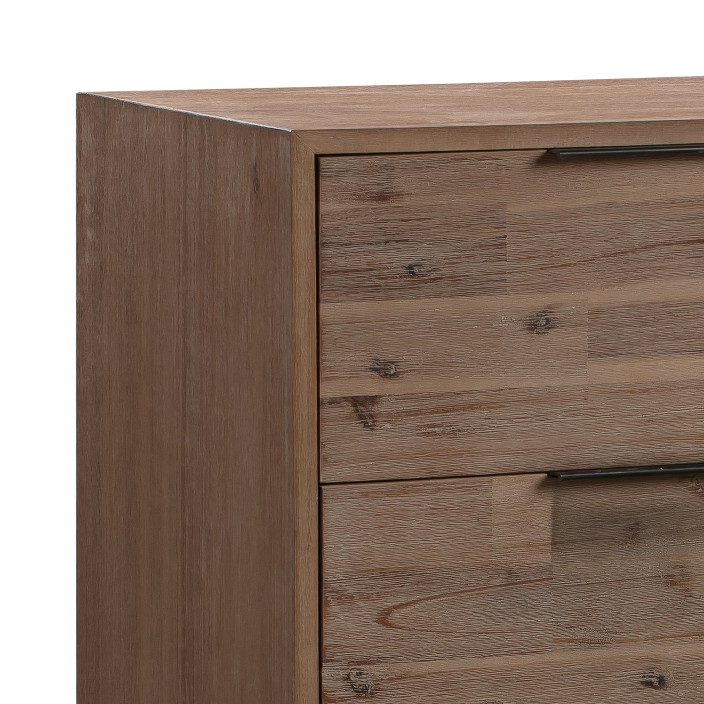 Hannah 4 Drawers Tallboy in Light Oak Colour in Solid Timber Veneered MDF