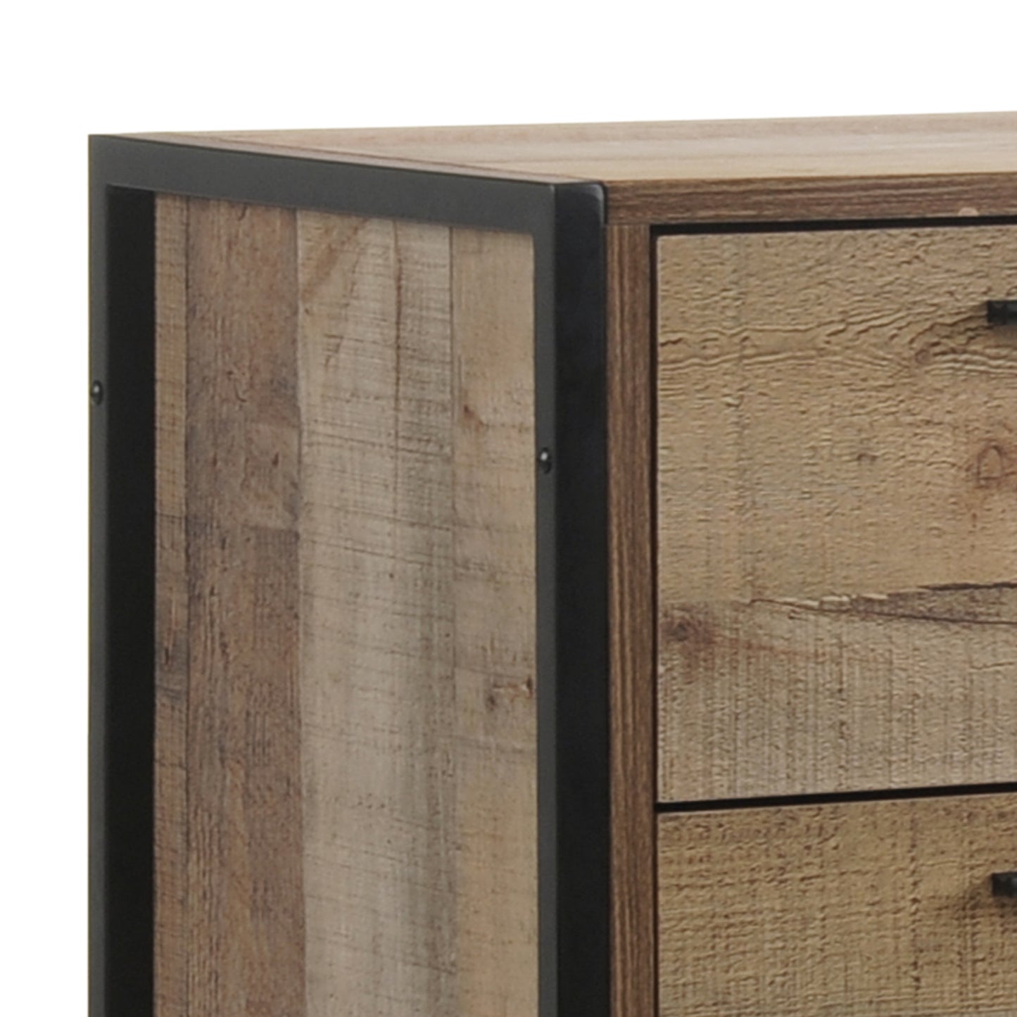 Mascot Tallboy 4 Storage Drawers Particle Board Construction in Oak Colour