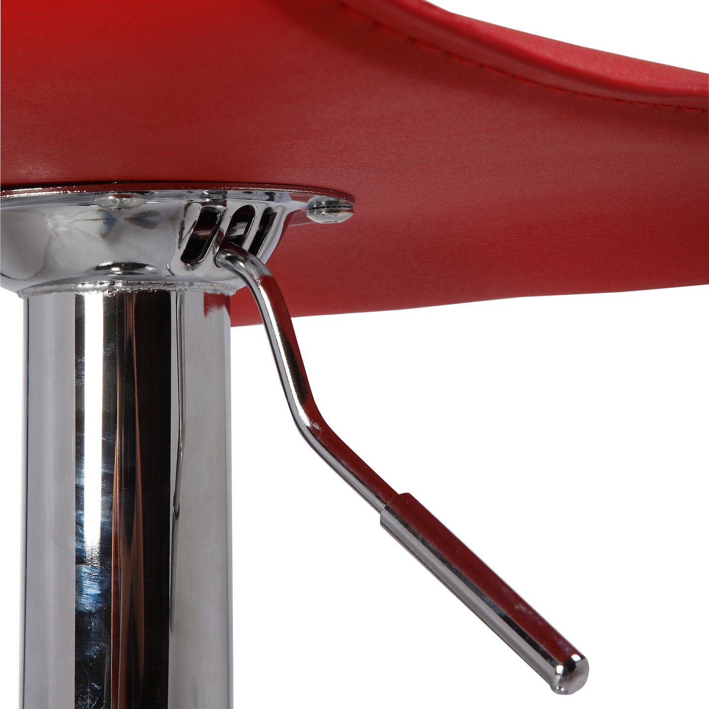 2X Mike Backrest Leather Seat Barstool