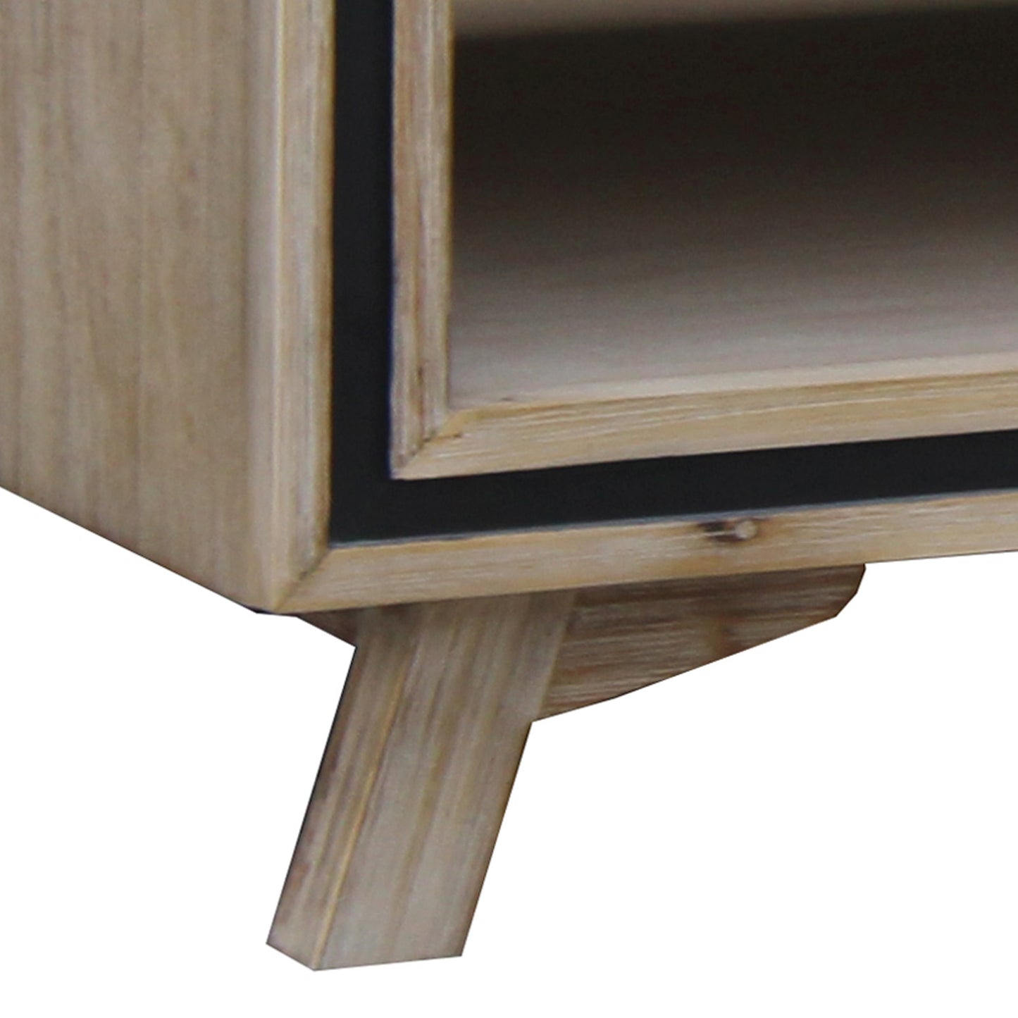 Seashore Coffee Table in Solid Acacia Timber in Silver Brush Colour