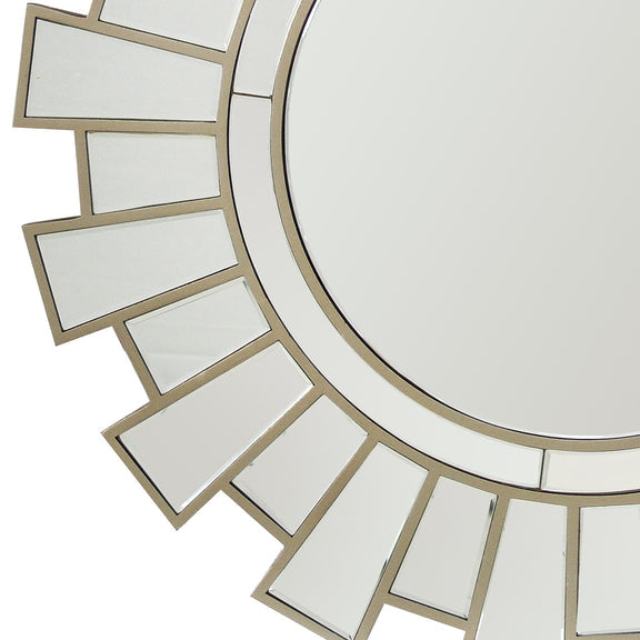 Versatile Decorative Wall Mirror with Glass Construction