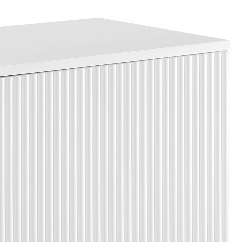 Brianna High Gloss White TV Cabinet with Open Shelf