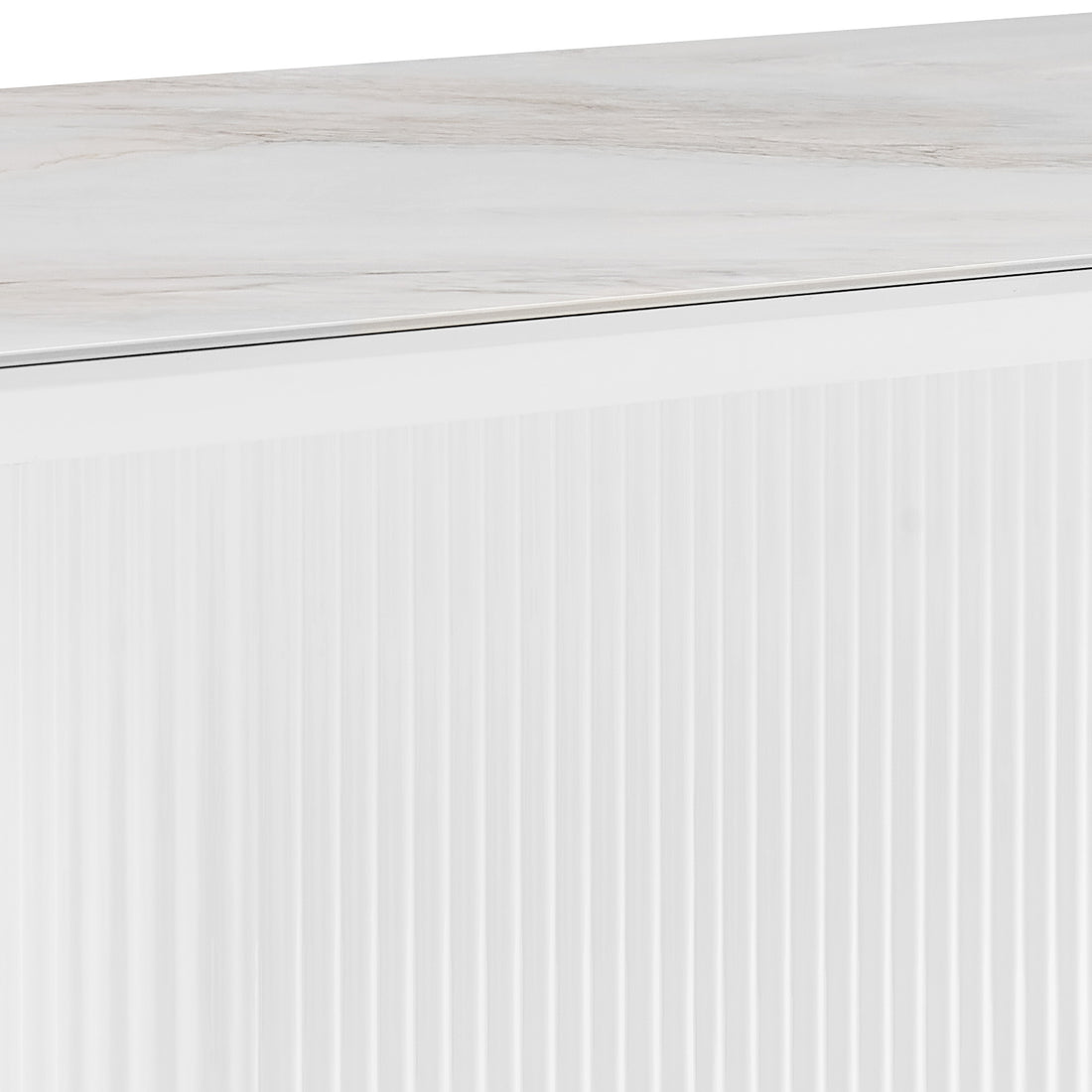 Aspen Gloss White Ceramic Coffee Table with Steel Base