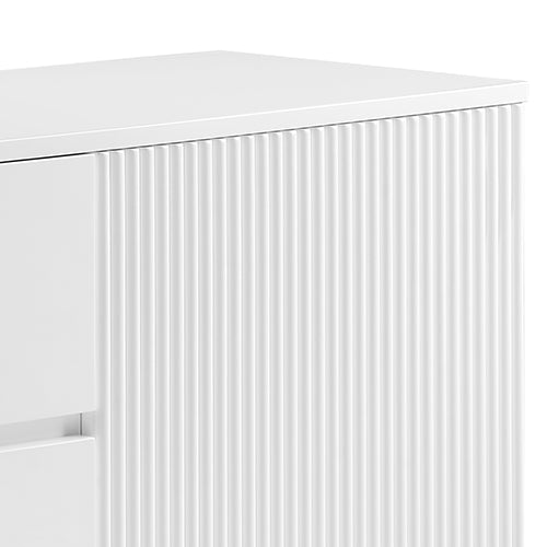 Brianna High Gloss White Buffet with Storage Drawers