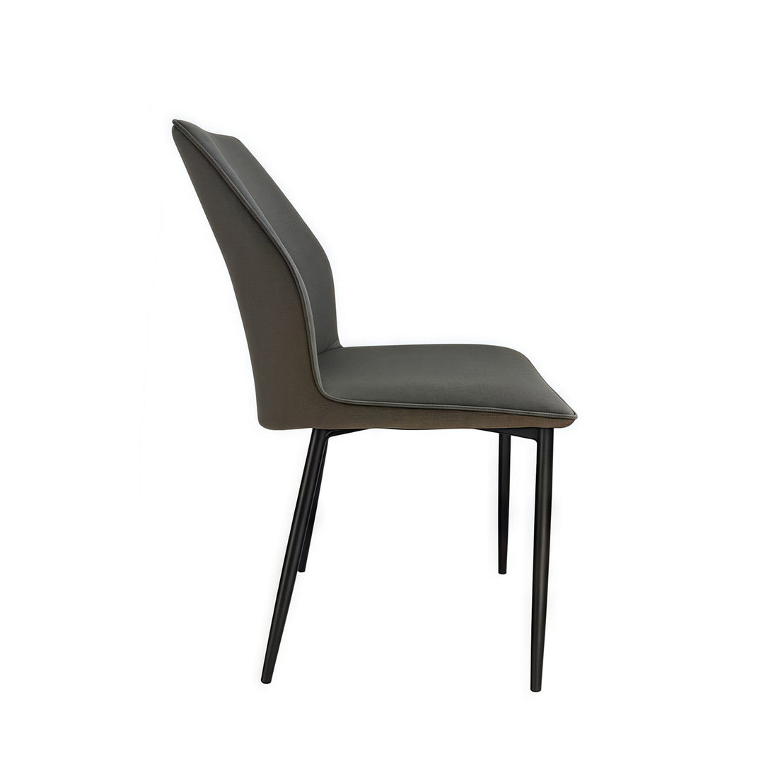 Billy 6x Dining Chair Faux Leather Upholstered Seat Powder Coated Iron Legs