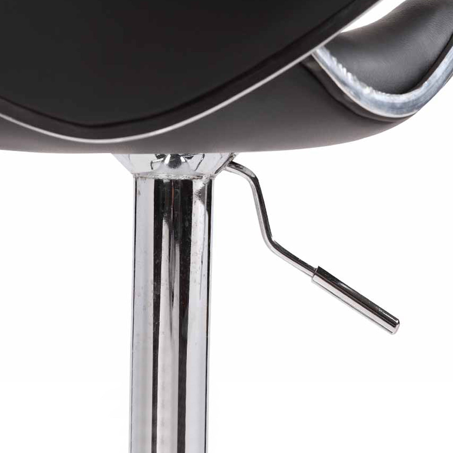 Bala 2X PU Leather Mid High Back Rest Crome Base Gas Lift Bar Stools