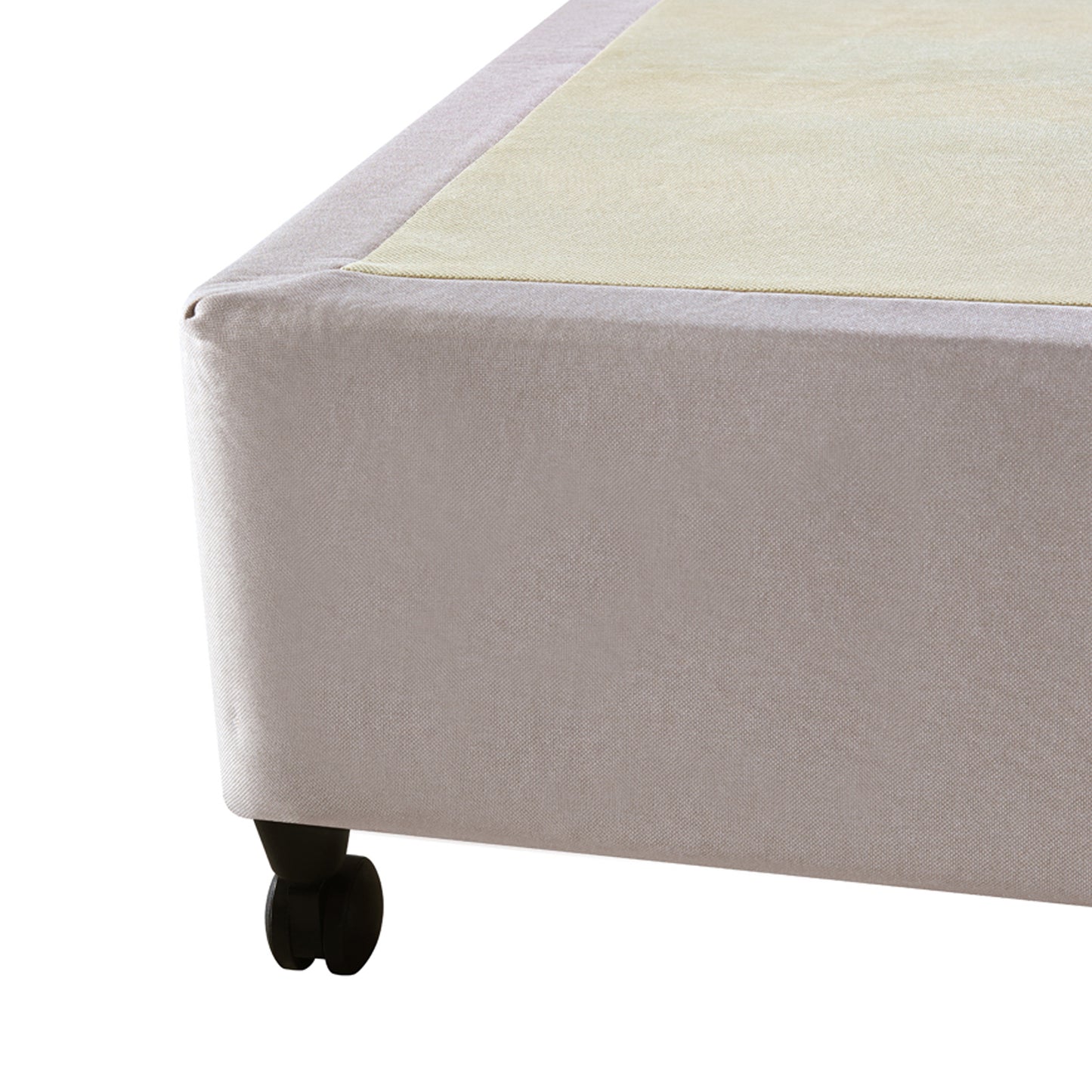 Wooden Mattress Base Ensemble Solid Slat With Removable Cover
