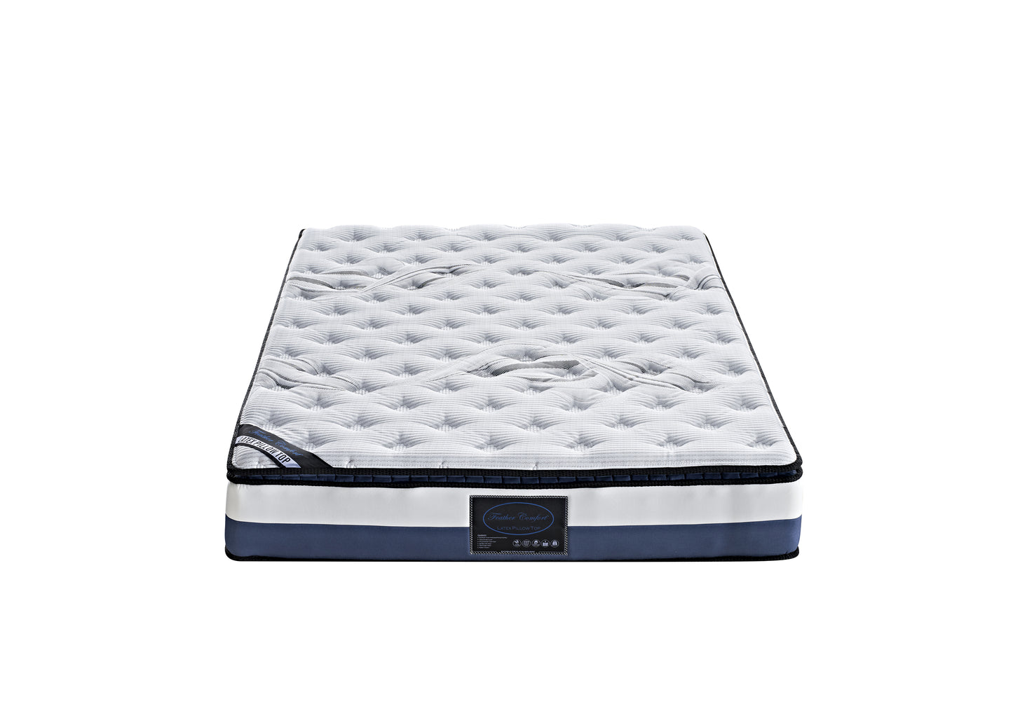 Latex Pillow Top 100% Natural Latex Layer Pillow Top Pocket Spring Medium Firm Mattress
