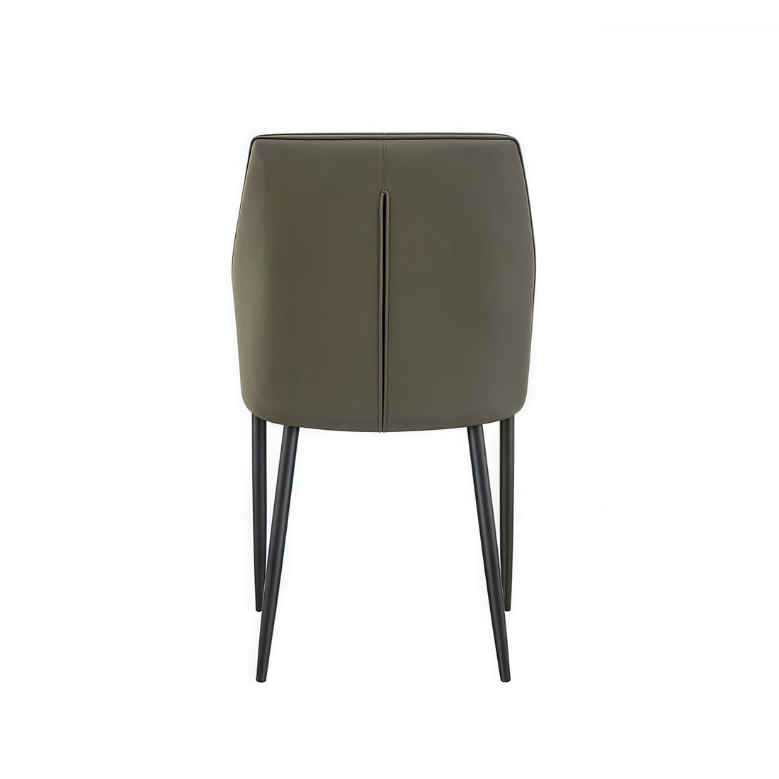 Billy 6x Dining Chair Faux Leather Upholstered Seat Powder Coated Iron Legs