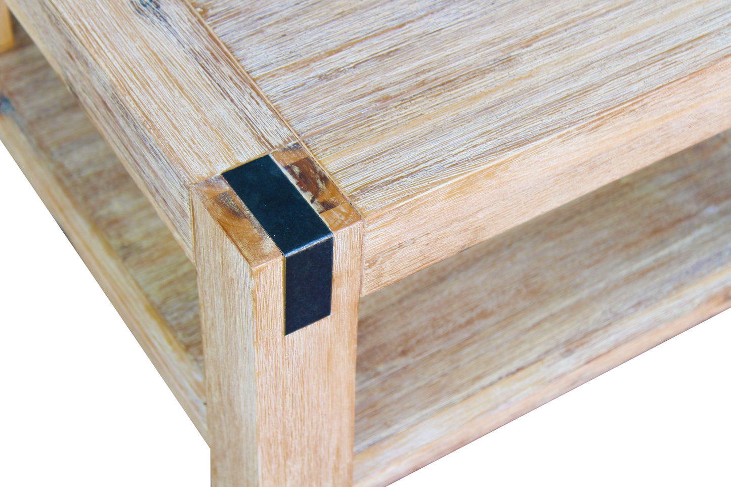 Nowra Solid Acacia Timber Oak Colour Square Shape Lamp Table
