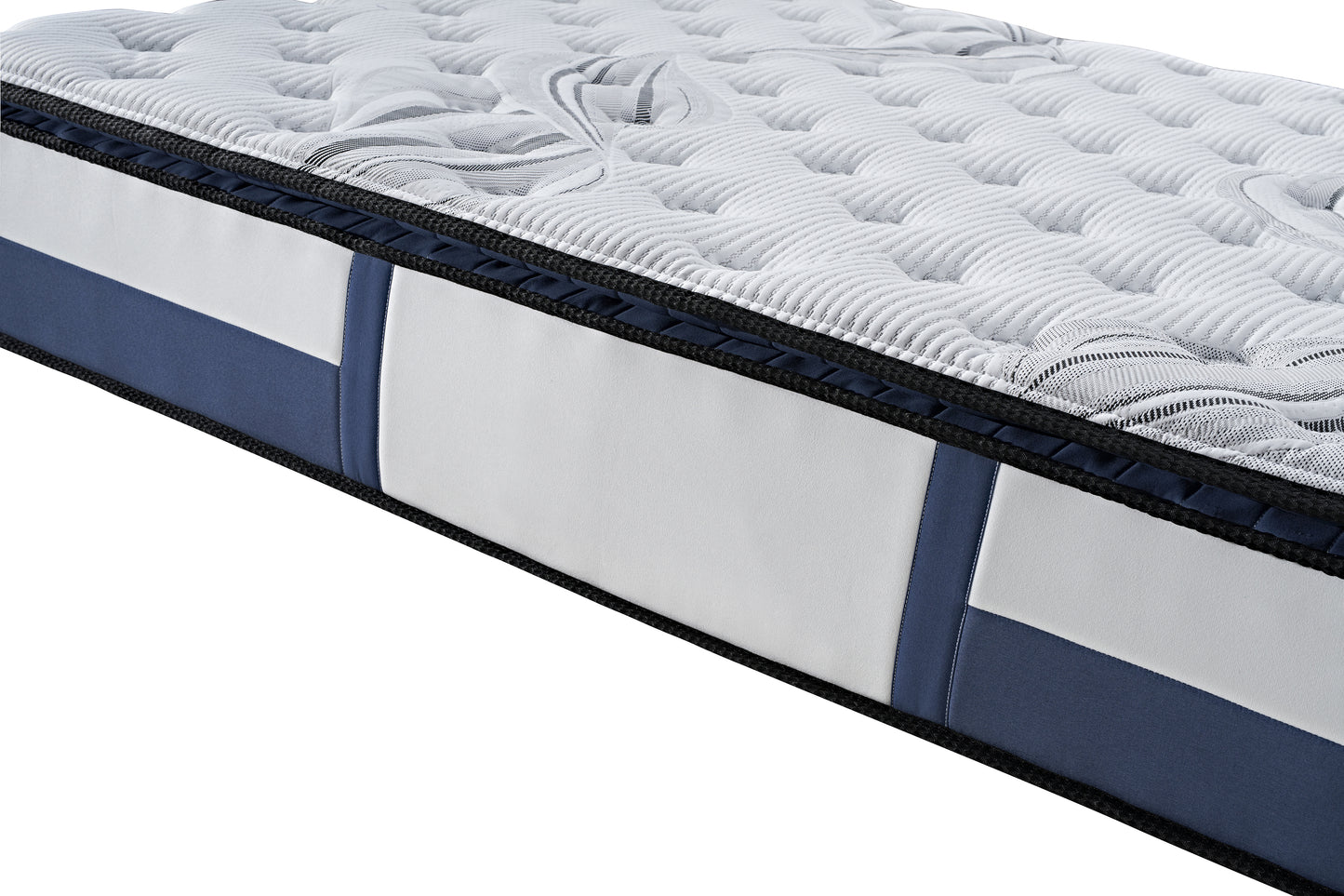Latex Pillow Top 100% Natural Latex Layer Pillow Top Pocket Spring Medium Firm Mattress