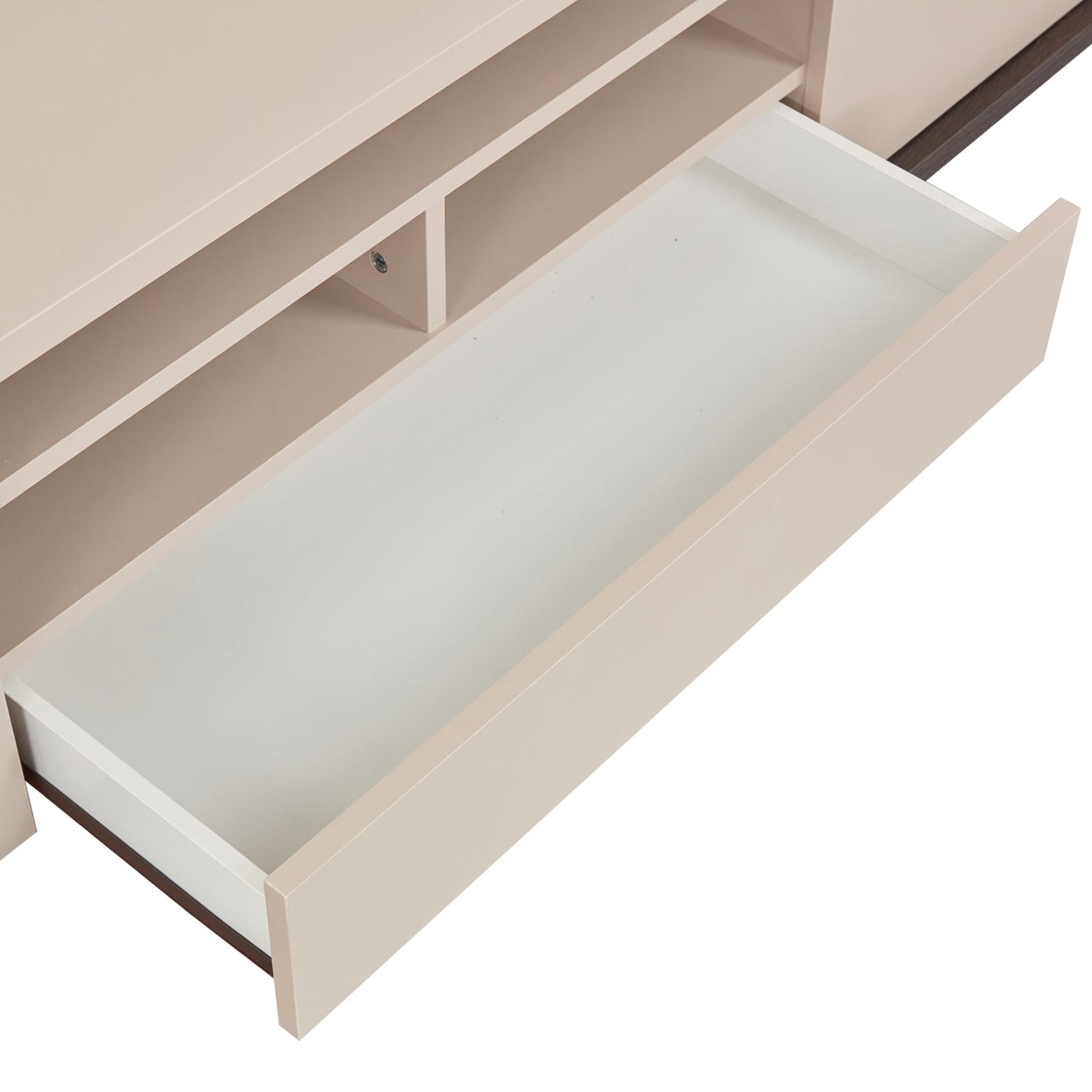 Maxwell TV Cabinet MDF Particle Board Storage Space Metal Legs