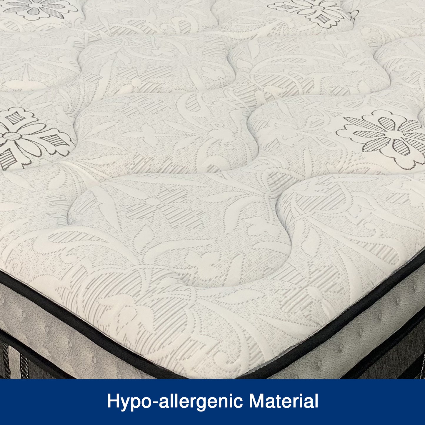 Sarman Deep Quilting Gel Memory Foam 5 Zone Pocket Coil Knitted Fabric Queen Mattress