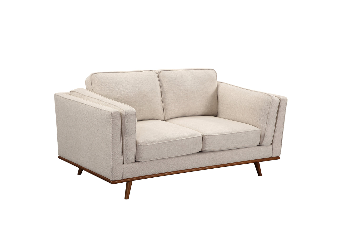 York 3+2+1 Seater Sofa Fabric or PU Leatherette Lounge Set with Wooden Frame in Multiple Colour