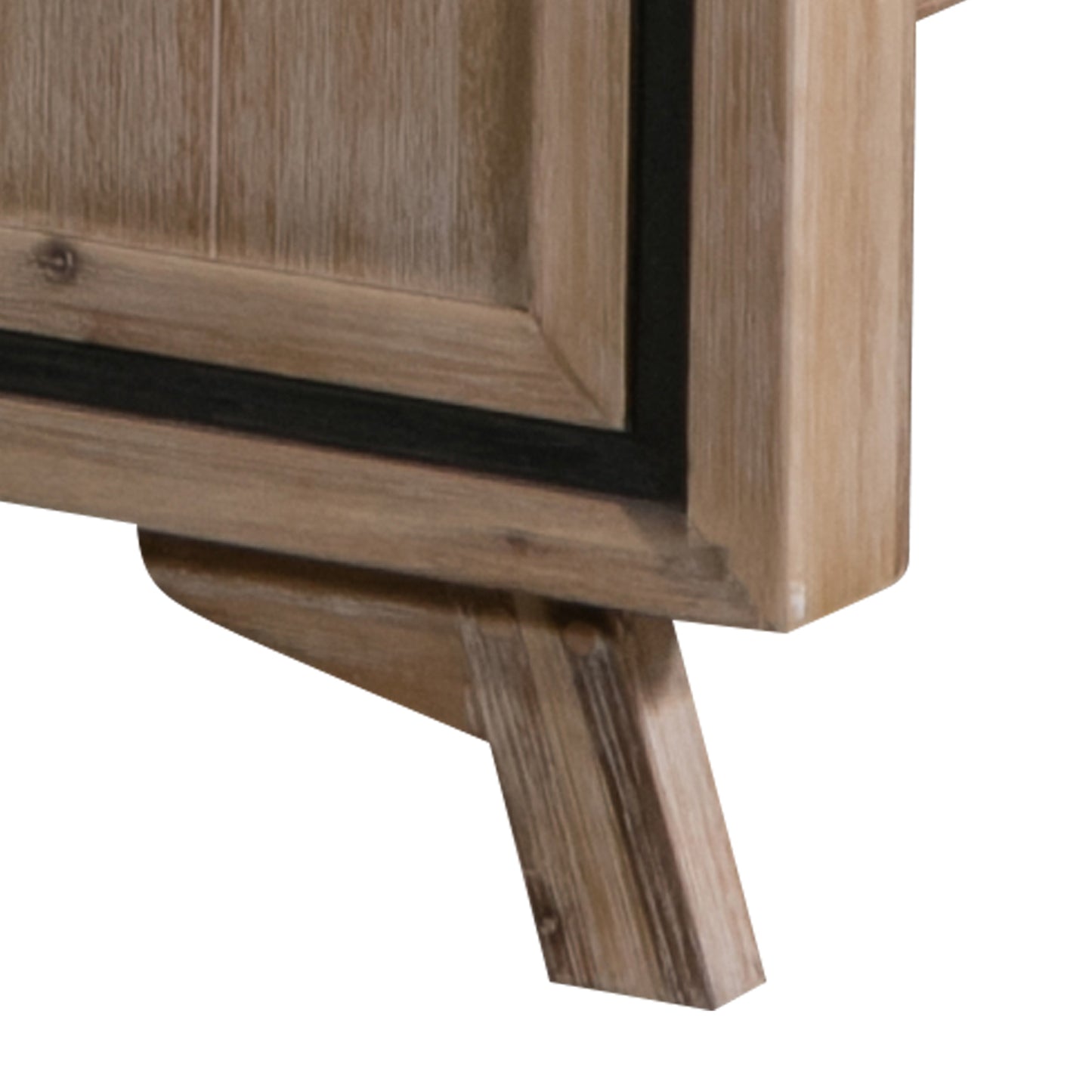Seashore 4 Pcs Dresser Bedroom Suite in Solid Acacia Timber in Silver Brush Colour