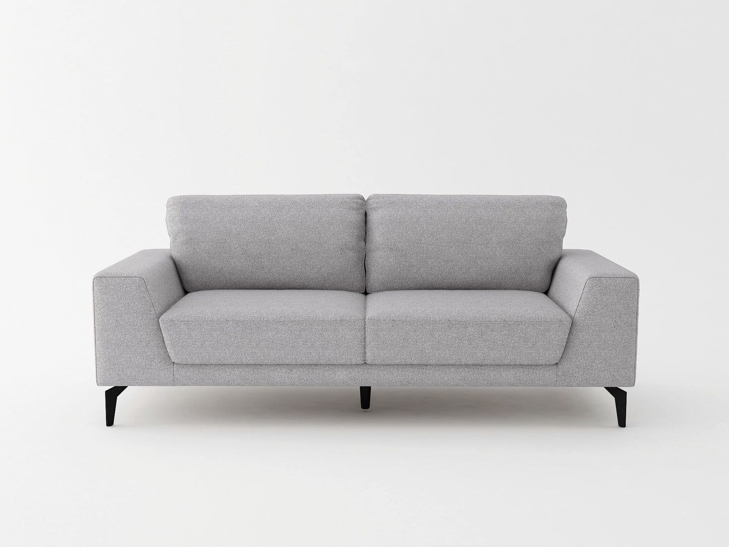 Hopper 3+2 Seater Sofa In Linen Fabric Light Grey Lounge