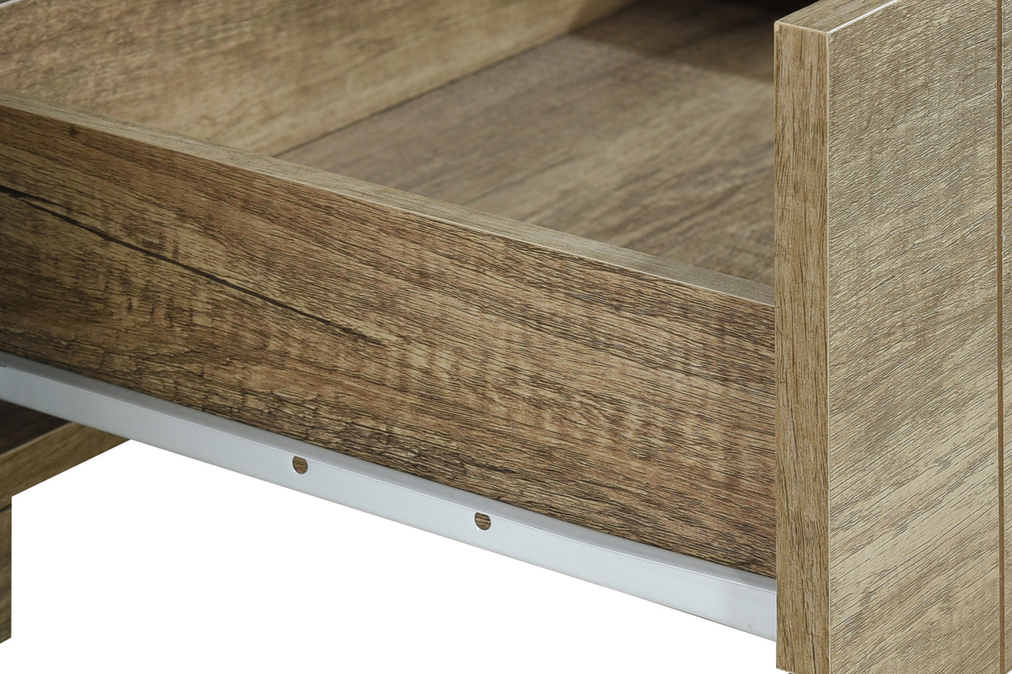 Cielo 3 Drawers MDF Natural Wood TV Cabinet with Wooden leg