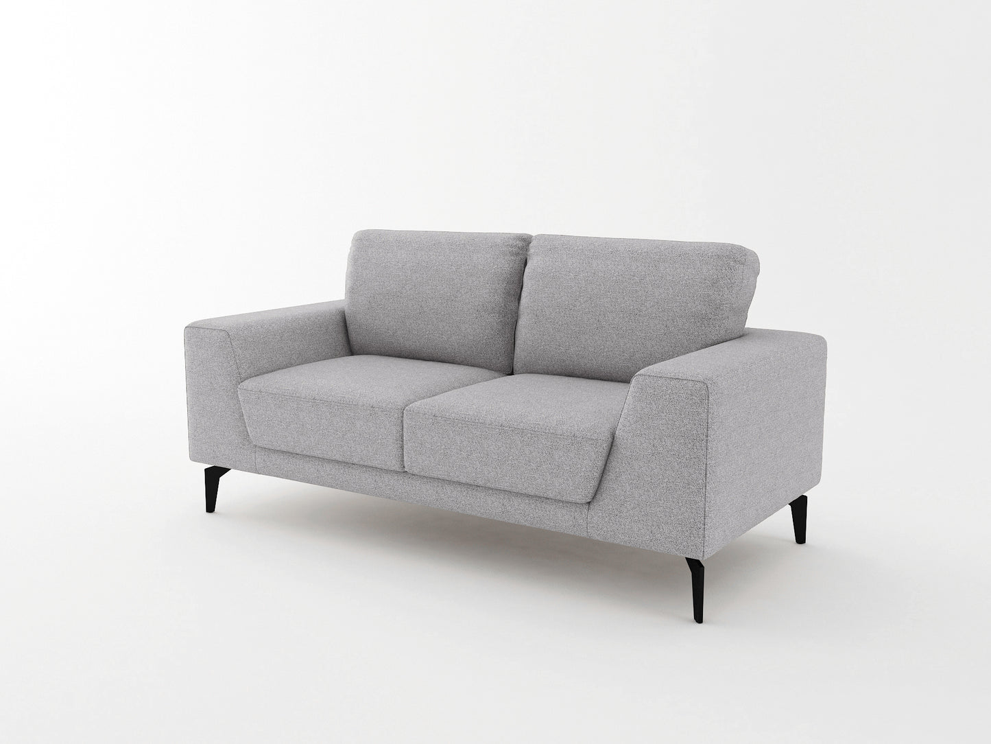 Hopper 3+2 Seater Sofa In Linen Fabric Light Grey Lounge