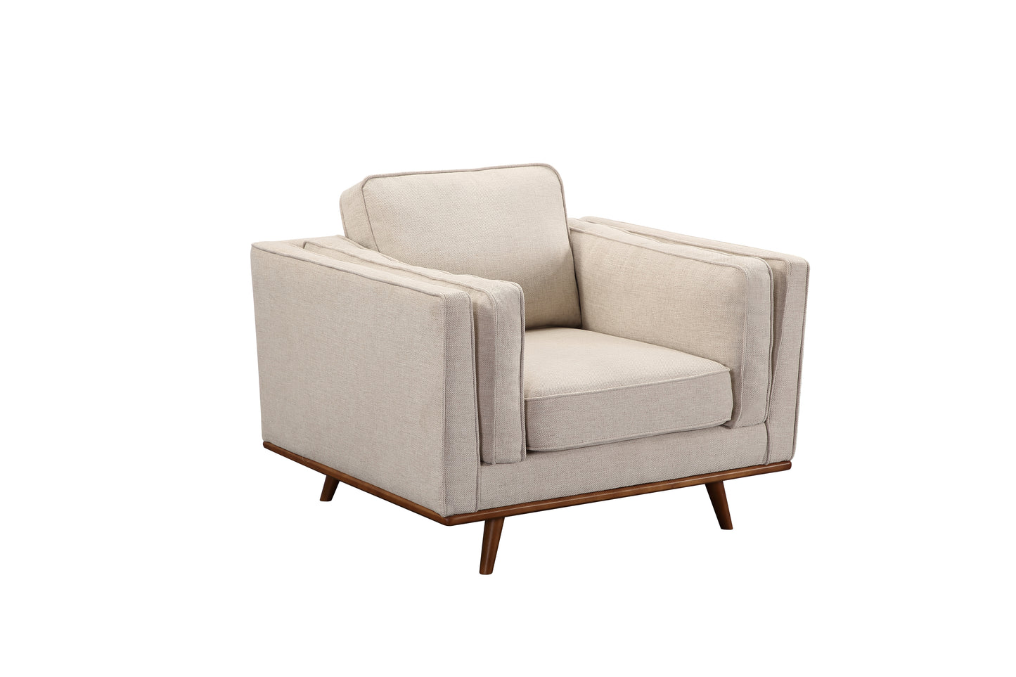 York 3+2+1 Seater Sofa Fabric or PU Leatherette Lounge Set with Wooden Frame in Multiple Colour
