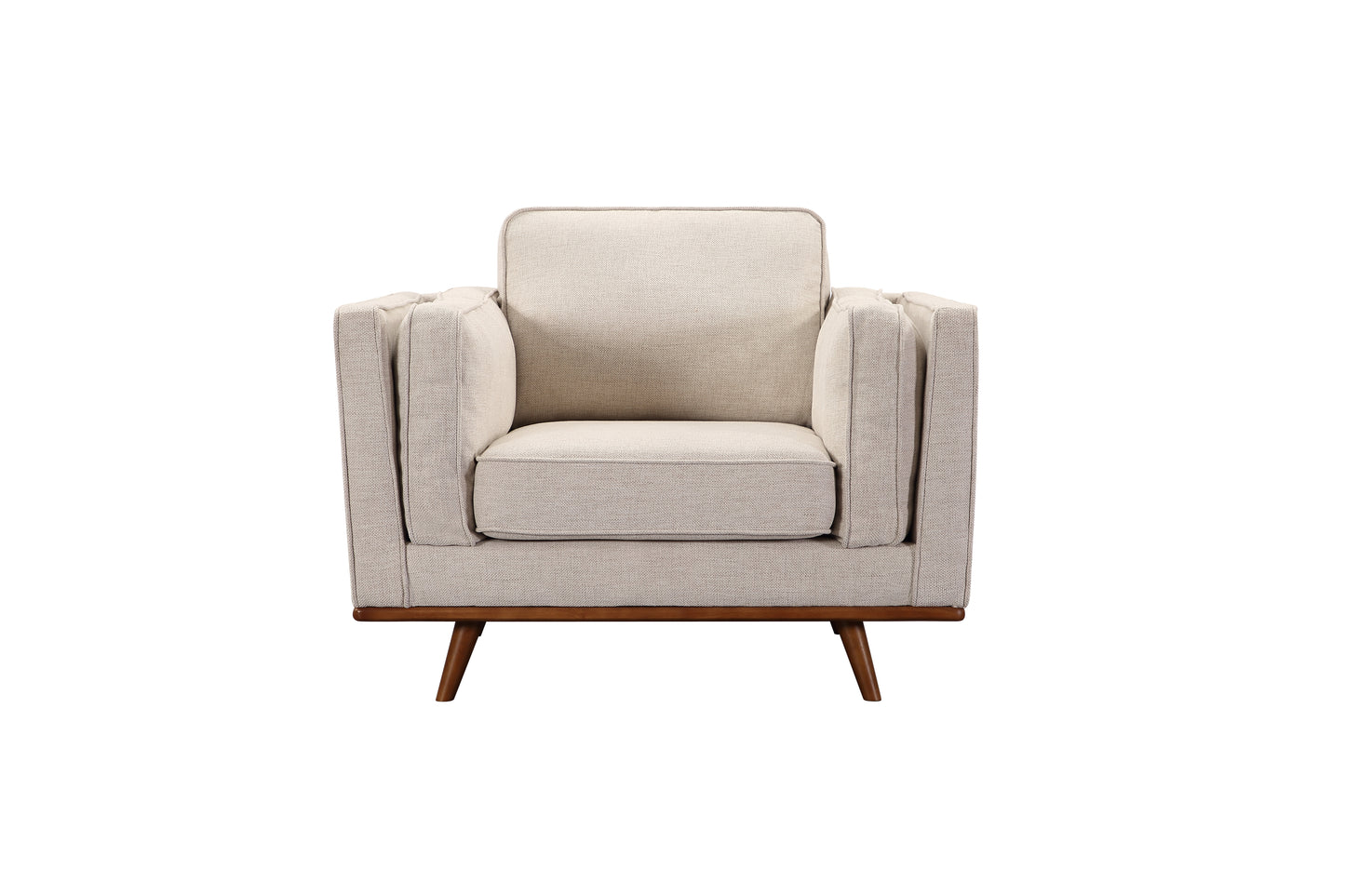 York 3+2+1 Seater Sofa Fabric or PU Leatherette Lounge Set with Wooden Frame in Multiple Colour