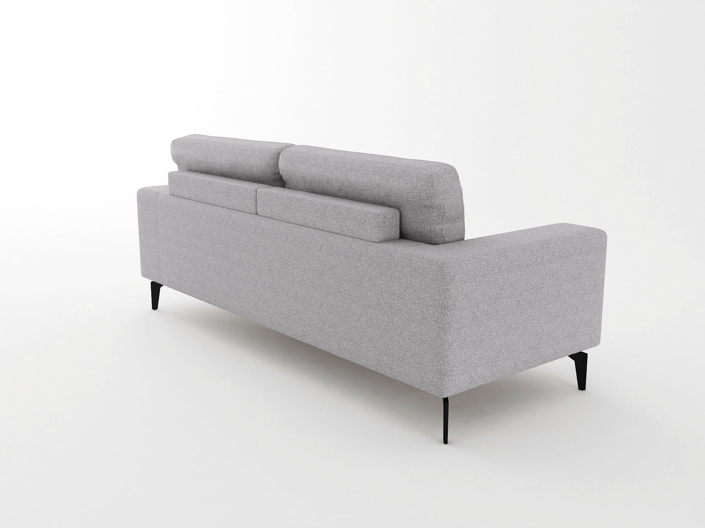 Hopper 3+2 Seater Sofa In Linen Fabric Light Grey Lounge
