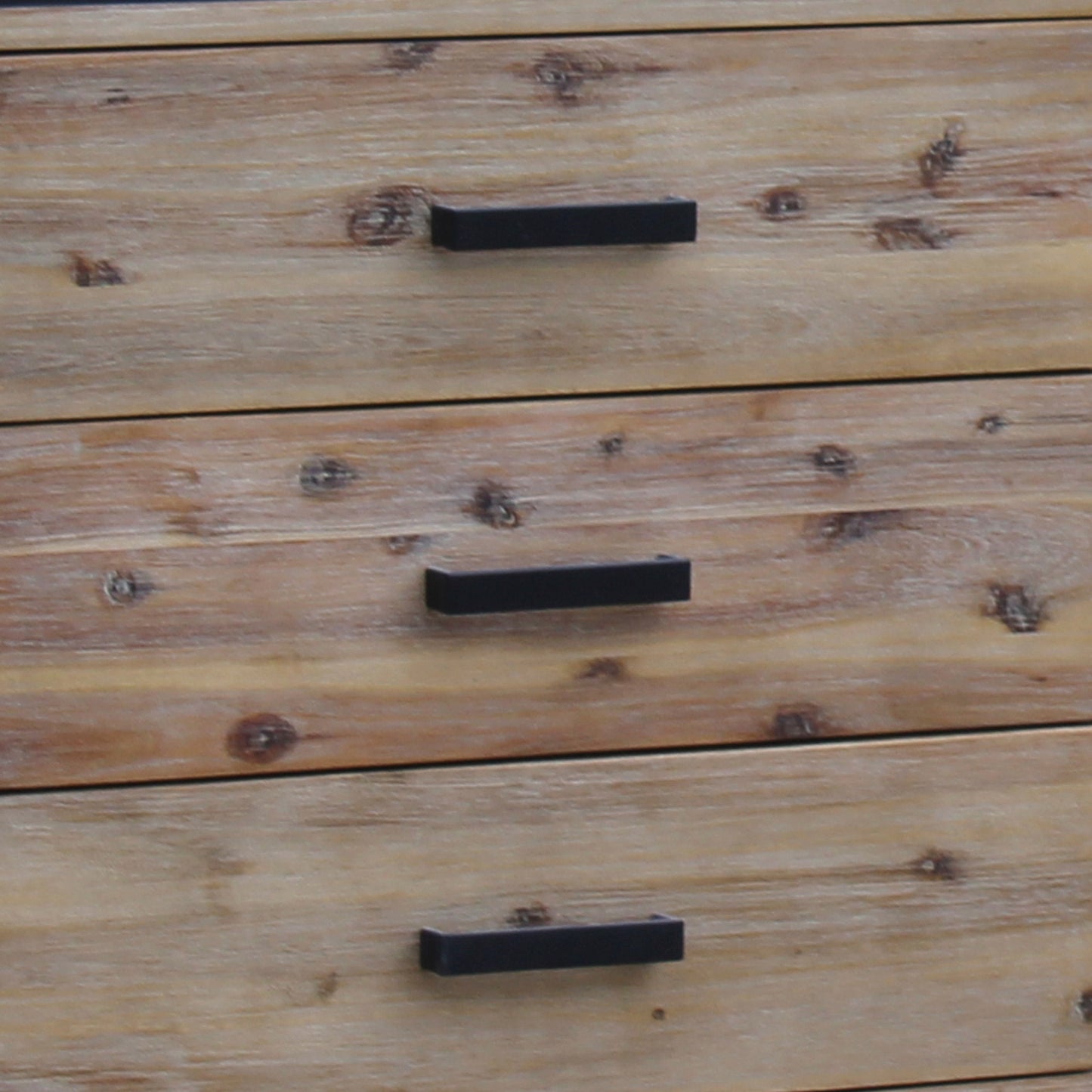 Seashore 4 Pcs Dresser Bedroom Suite in Solid Acacia Timber in Silver Brush Colour