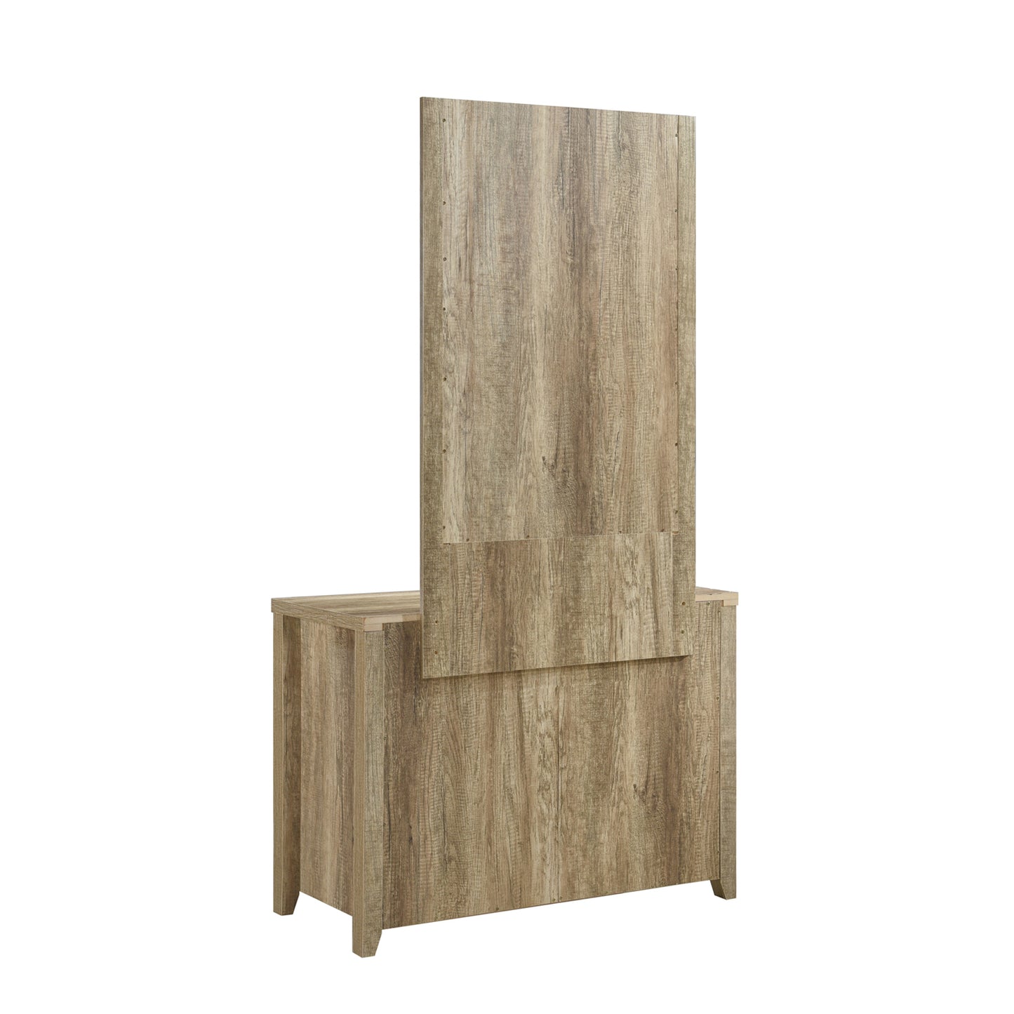 Cielo Natural Wood Like MDF Bedroom Suite 5 Pcs In Oak Colour with Dresser and Tallboy
