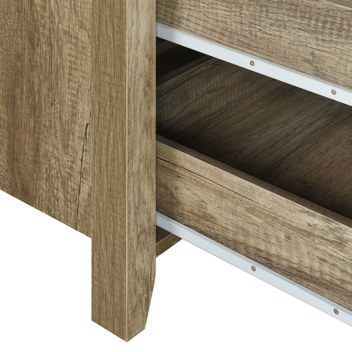 Cielo Natural Wood Like MDF Bedroom Suite 5 Pcs In Oak Colour with Dresser and Tallboy