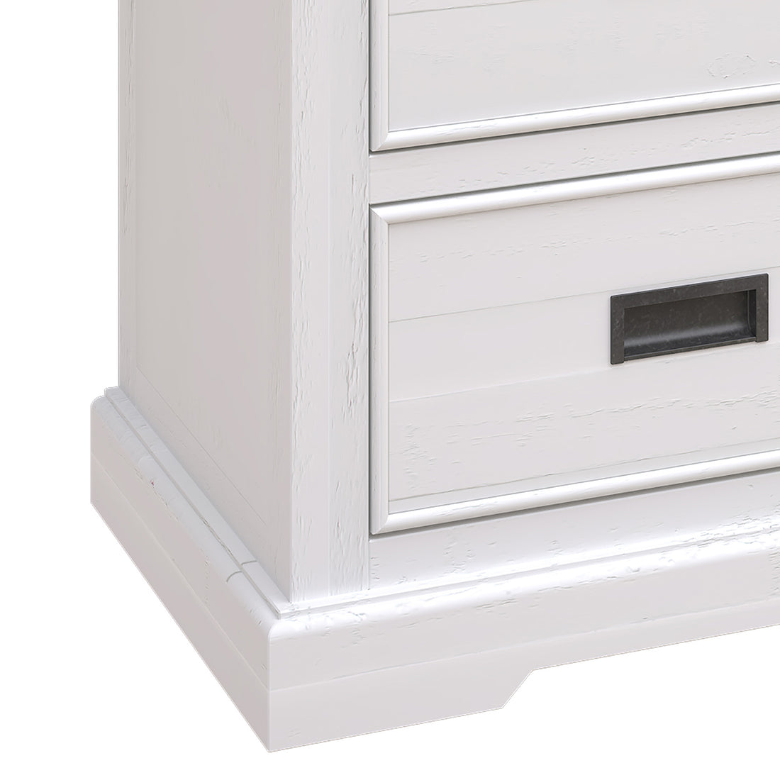 Marley Pine Wood Bedside Table with 2 Drawers