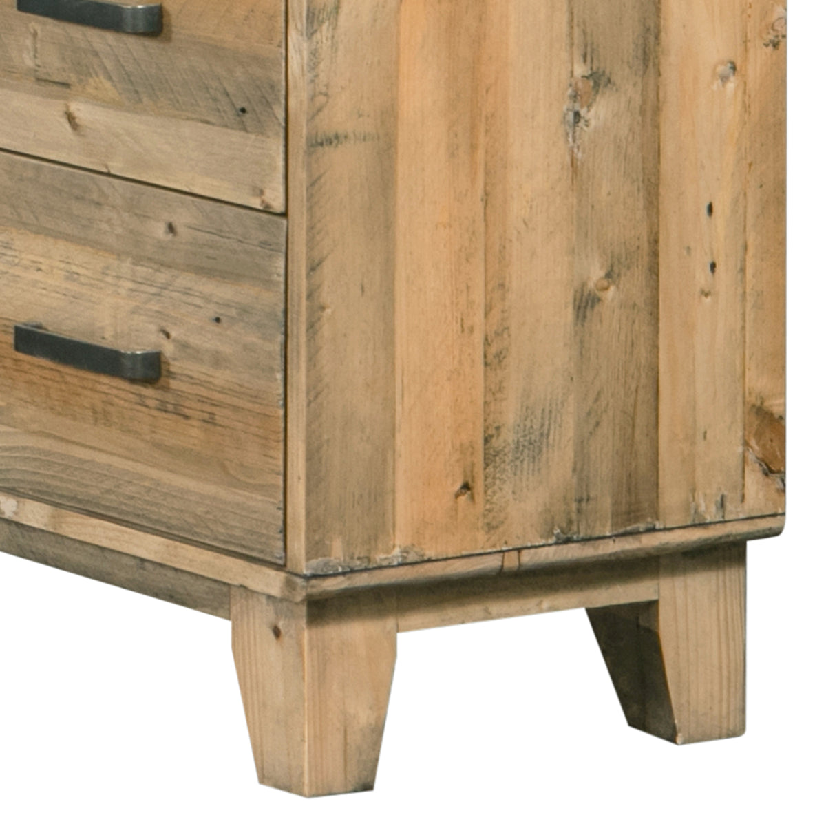 Woodland Solid Pine Timber 5 Pcs Bedroom Suite In Rustic Texture In Multiple Size
