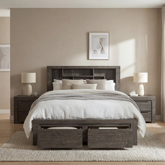 Headboard with Storage Drawers bed heads Cromwell Bookend