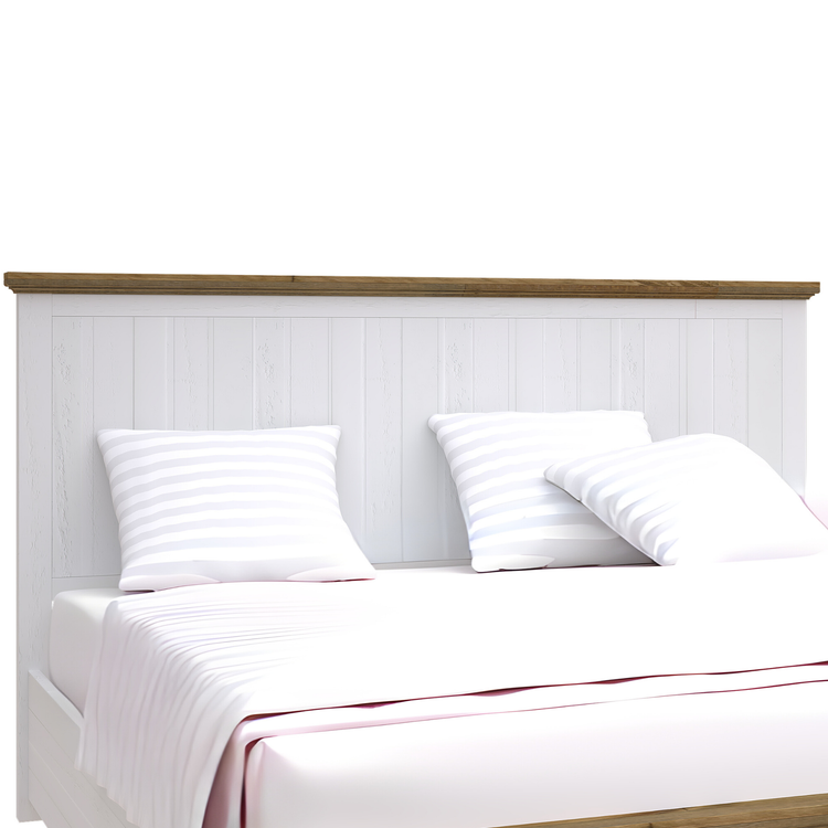 Marley Miami White Pine Wood Bed with Storage Drawers